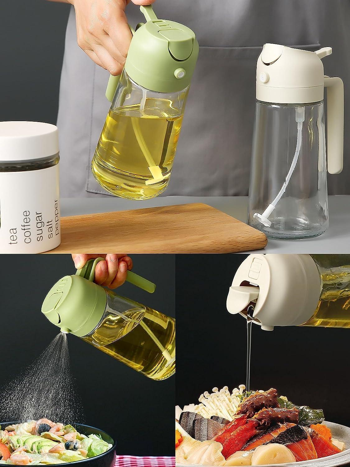 Dual-Function Kitchen Oil Sprayer & Pour Bottle